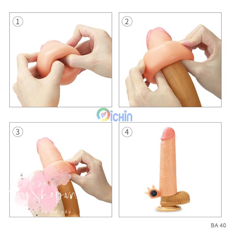 Cách sử dụng bao cao su Nature Extender có rung