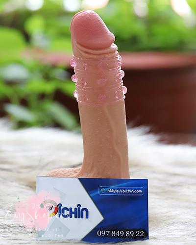 Bao tăng kích thước có gai bi silicone mềm mại