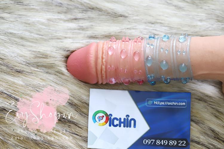Bao tăng kích thước có gai bi silicone mềm mại