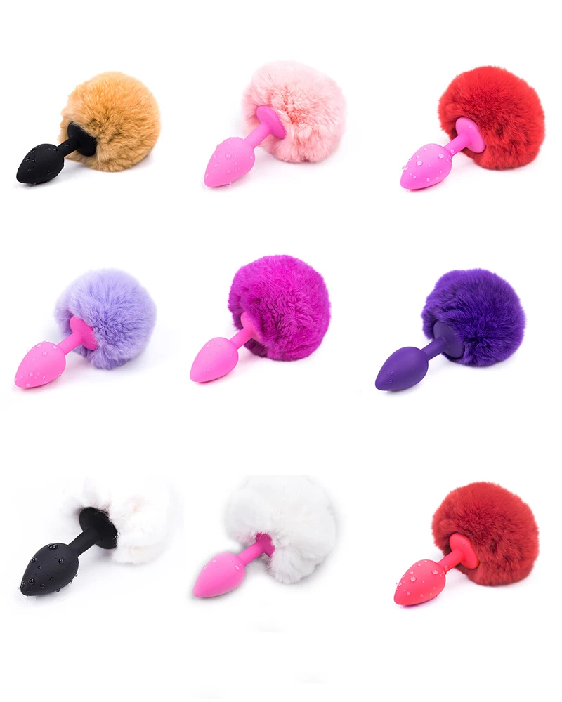 Đuôi thỏ Cosplay SM gắn hậu môn silicone