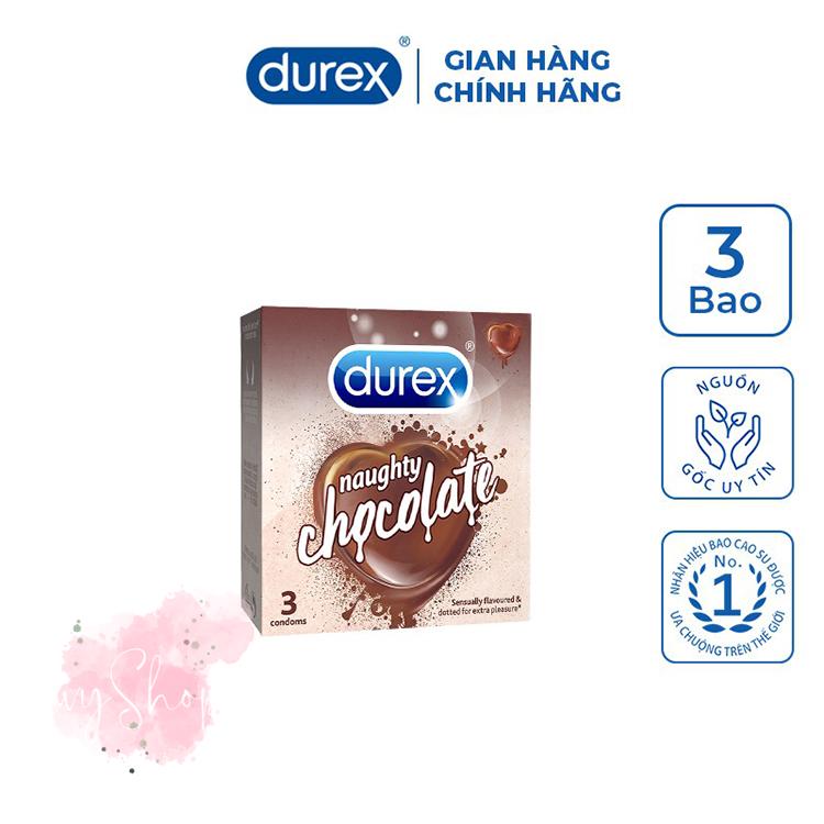Durex hương Chocolate ngọt ngào - hương Dâu êm dịu