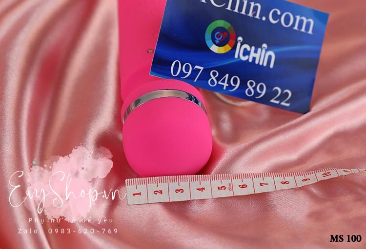 đầu chày rung có đường kính 4.2cm , có thể massage ngực, âm đạo, hay vai gáy đều được
