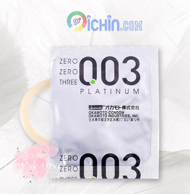 Okamoto Platinum 0,03 hộp 10 cái Okamoto Platinum 0,03 hộp 10 cái