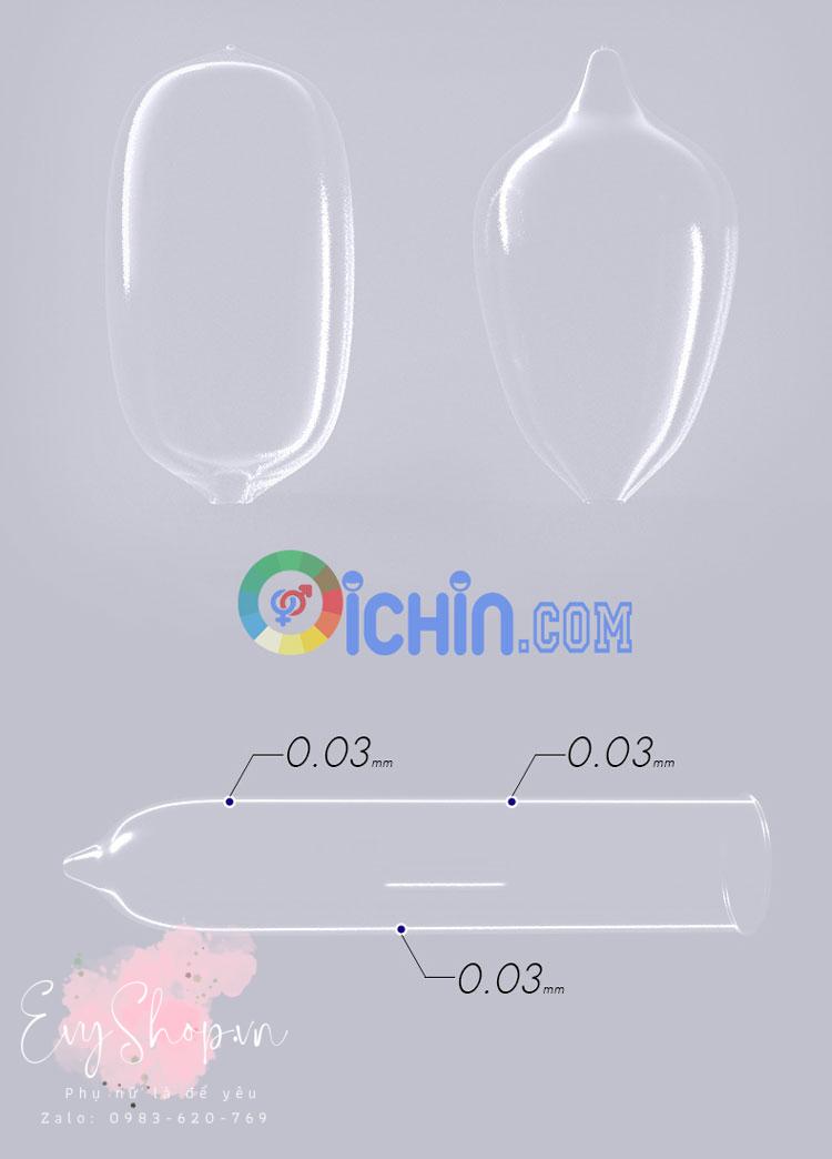Okamoto Platinum 0,03 hộp 10 cái Okamoto Platinum 0,03 hộp 10 cái