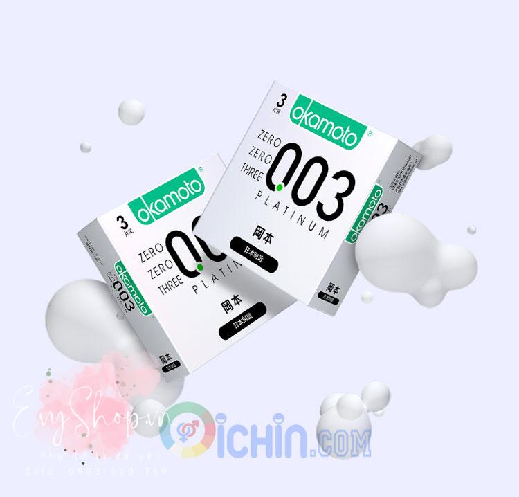 Okamoto Platinum 0.03 hộp 3 cái