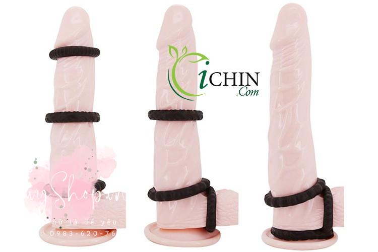 Vòng đeo cu Titan là bộ 3 vòng silicone co giãn cực tốt
