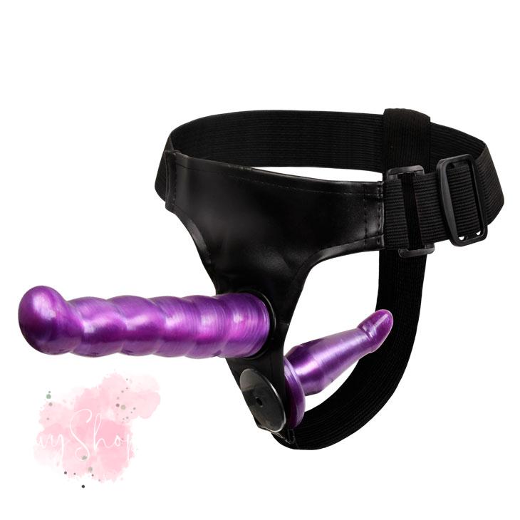 Dương vật giả có dây đeo Lybaile Ultra 2 đầu sillicone mềm mịn như thật