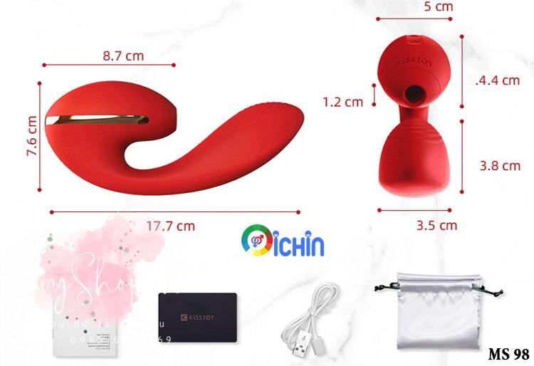 Máy kích dục Kistoy TINA 2 đầu chuẩn size người Việt Nam