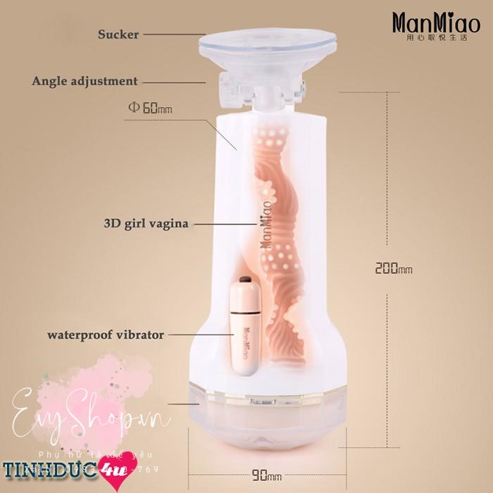 Âm đạo giả gắn tường ManMiao có rung