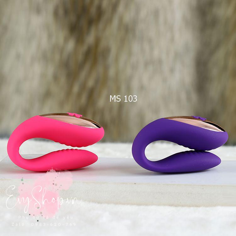 Máy massage âm đạo rung 2 đầu EasyToys điều khiển từ xa