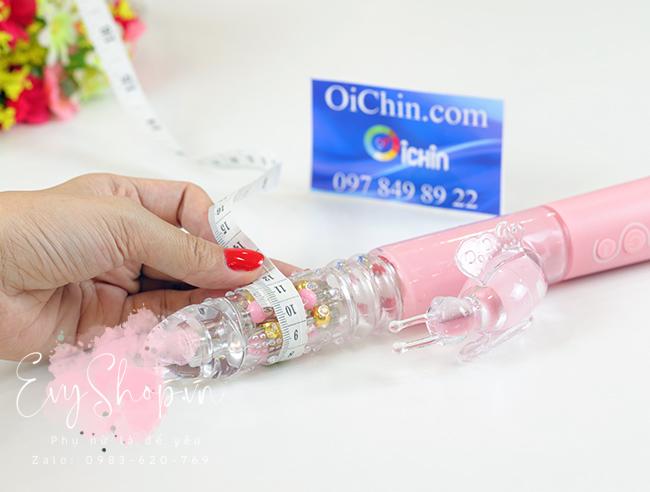Dương vật giả rung xoay thụt Pink Butterfly có đường kính khoảng 3.3cm