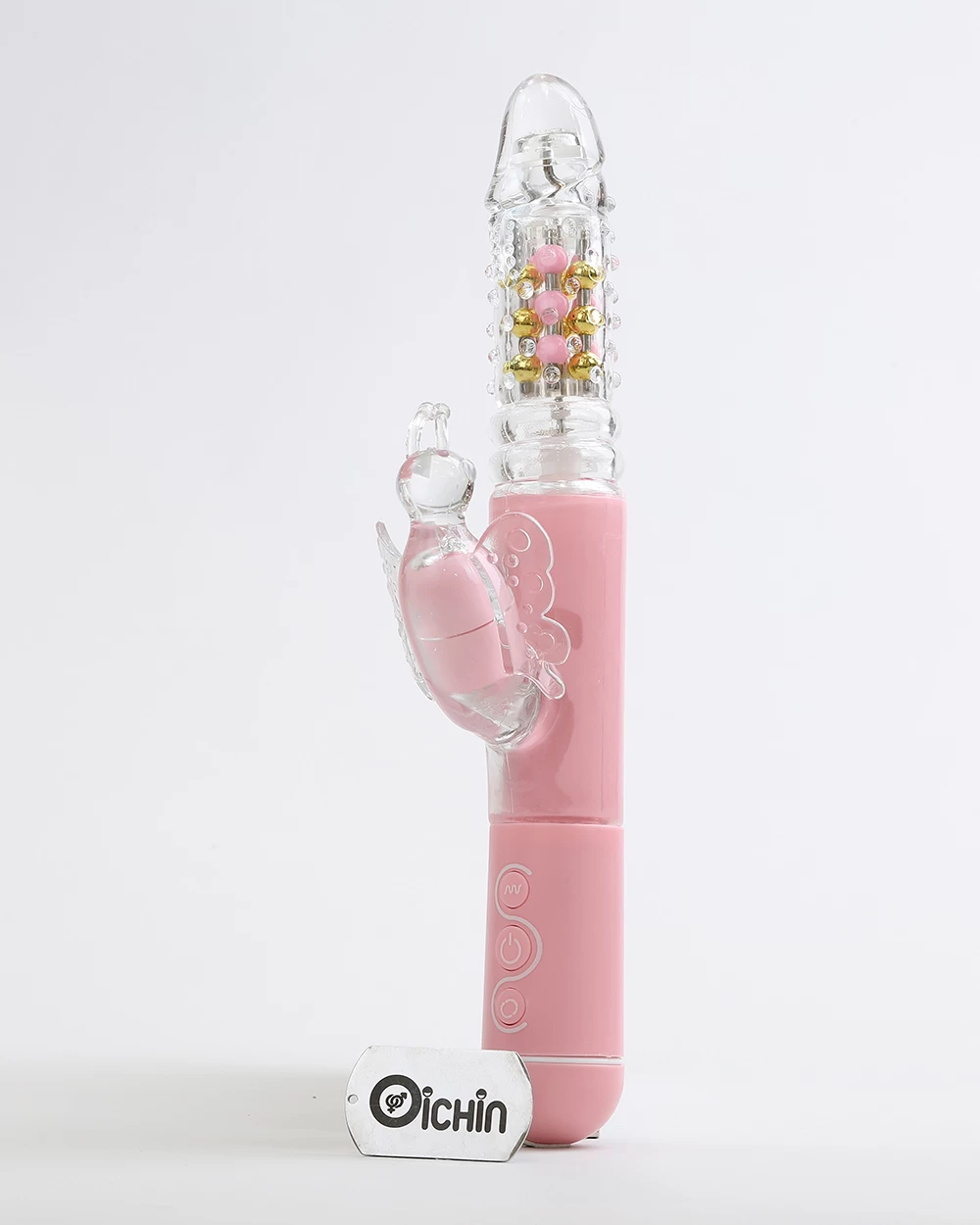 Dương vật giả rung xoay thụt Pink Butterfly Penis