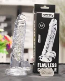 Lovetoy Flawless Clear 7.5  inch