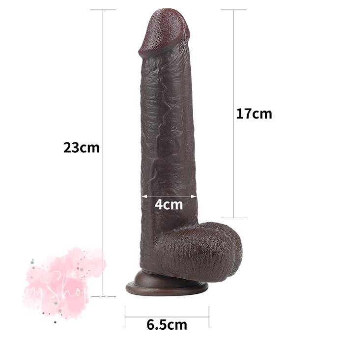 Lovetoy Sliding Skin 9 inch kích thước châu phi
