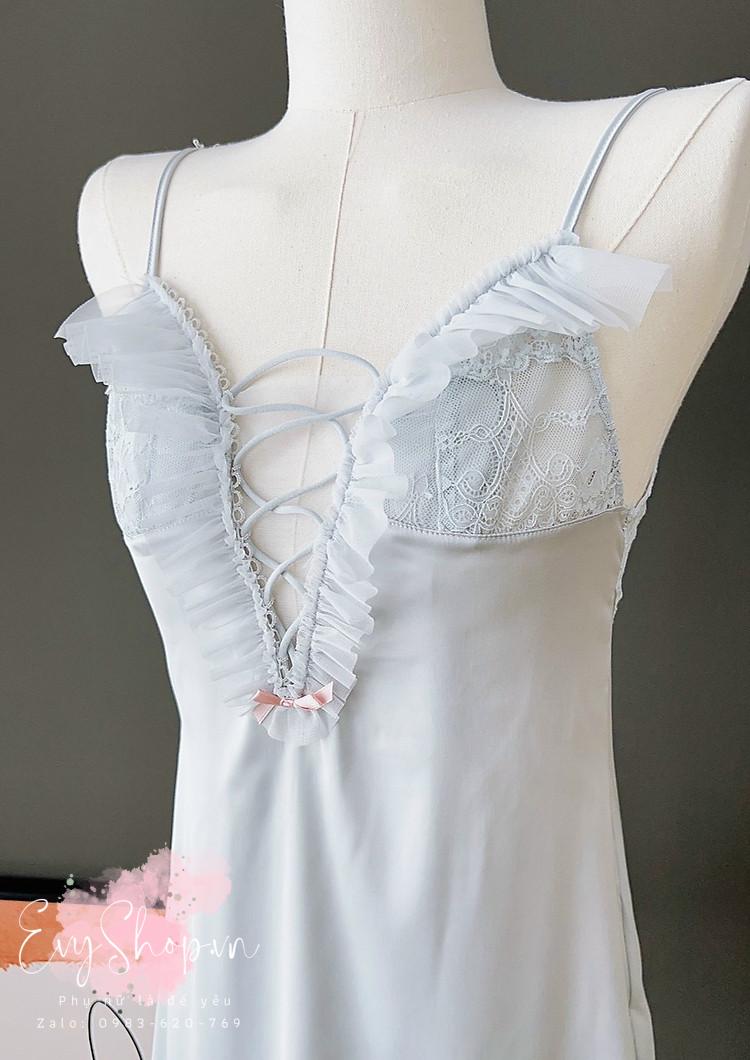 Váy Ngủ Đan Chéo Dây Quyến Rũ