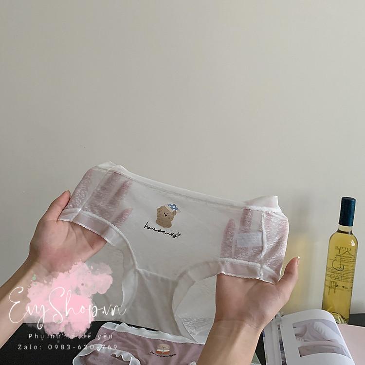 Quần Lót Ren Hình Cún Đáng Yêu