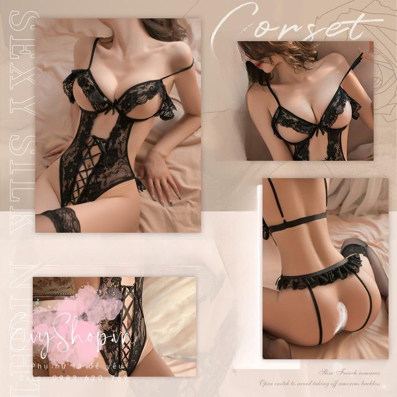 Bộ Bodysuit Đan Dây Gợi Cảm