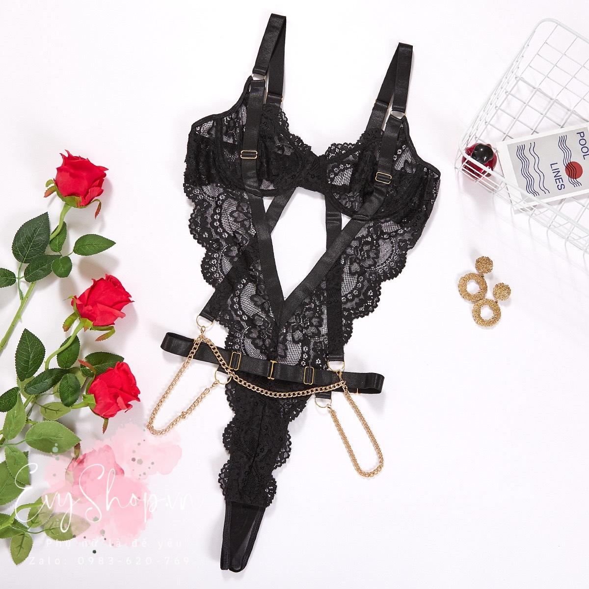 Bộ Bodysuit Ren Cá tính