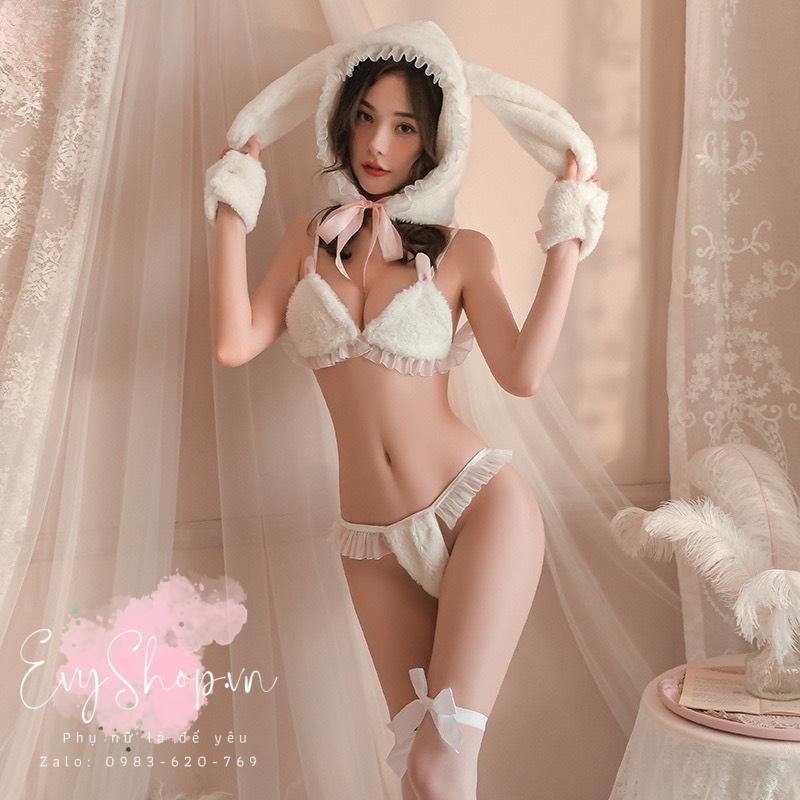 Bộ Đồ Cosplay Bé Thỏ Đáng Yêu