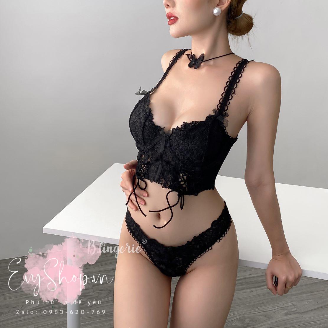 Bộ Đồ Lót Thiết Kế Cột Nơ