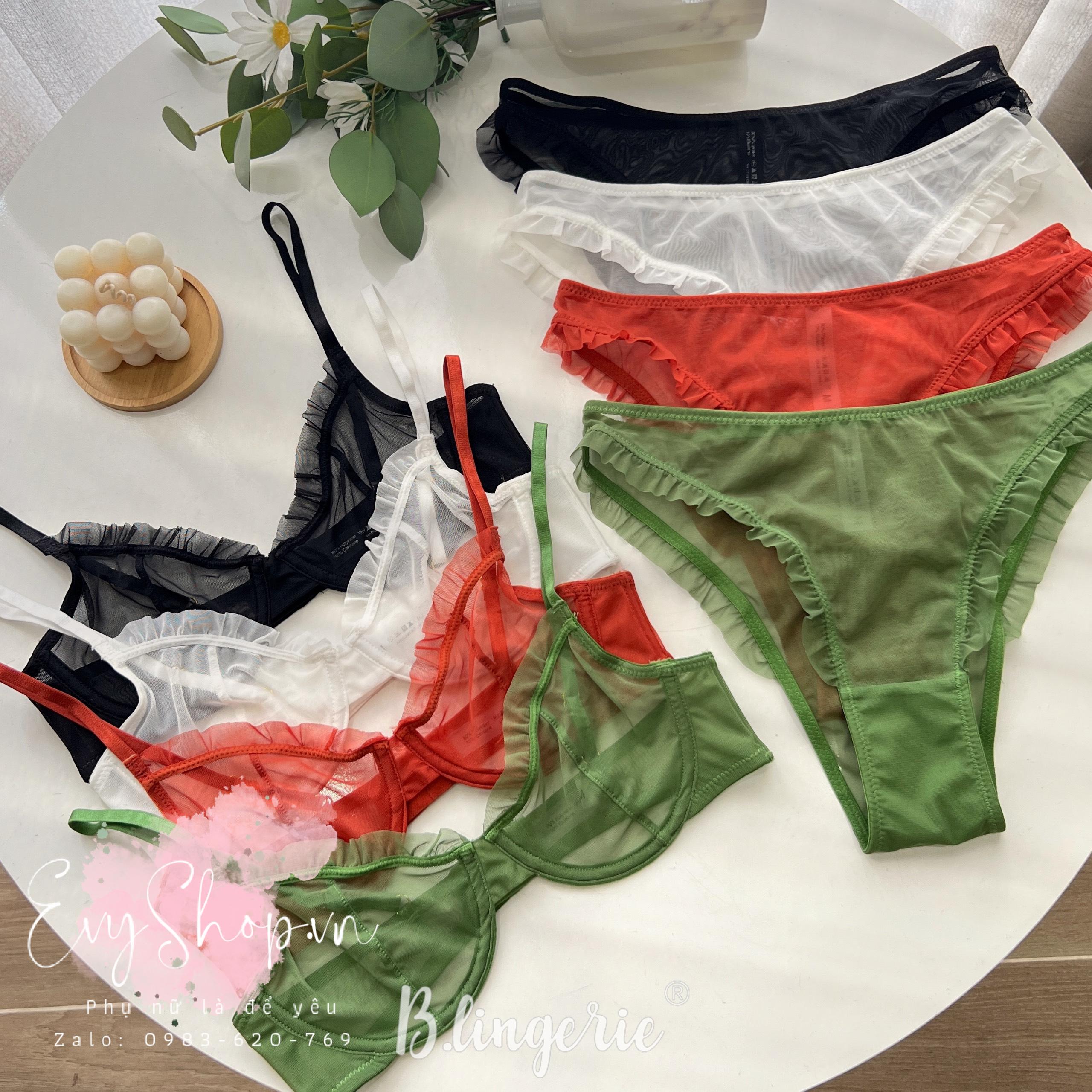Bộ Đồ Lót Trơn Đơn Giản