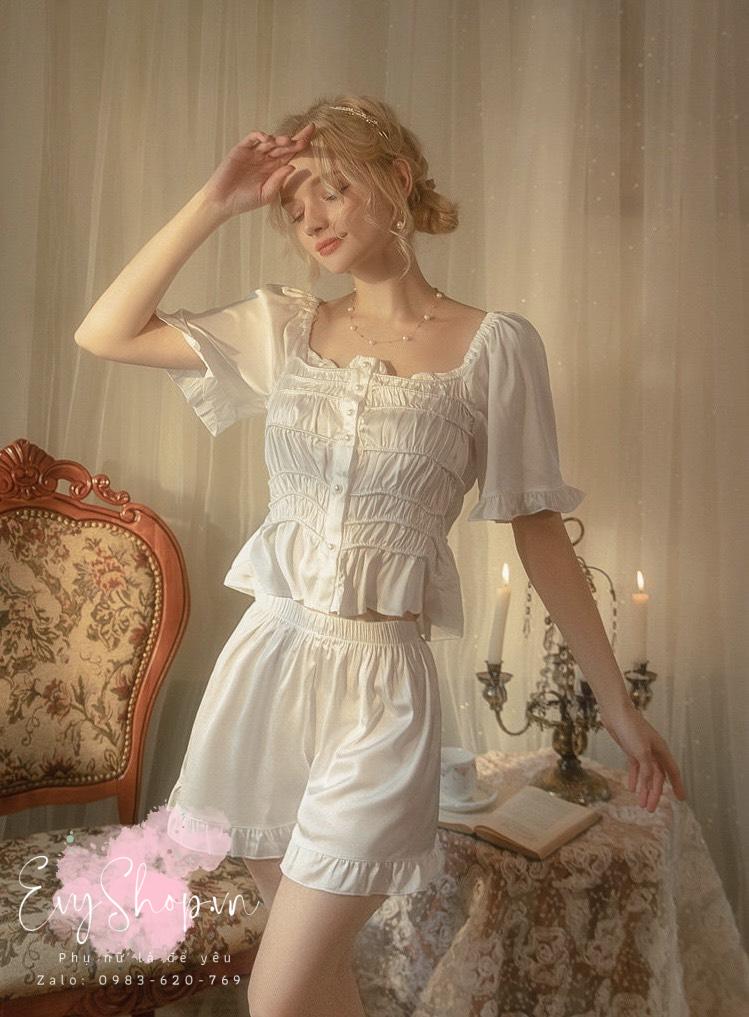 Bộ Đồ Ngủ Bồng Bềnh Nữ Tính