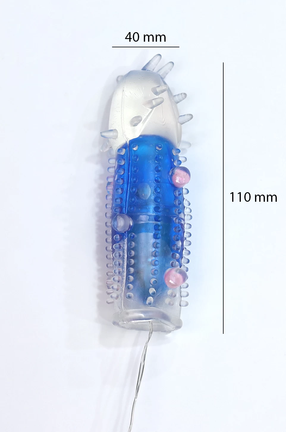 Kích cỡ trứng rung silicone gai mềm