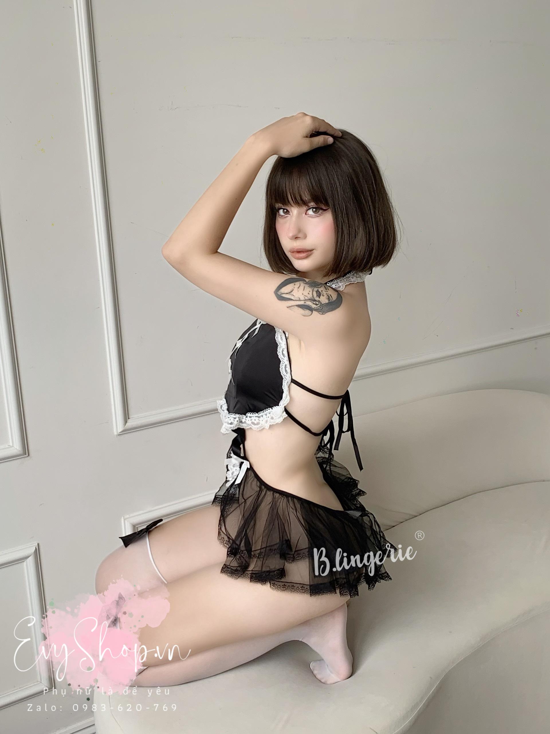 Váy Ngủ Cosplay Hầu Gái Gợi Cảm