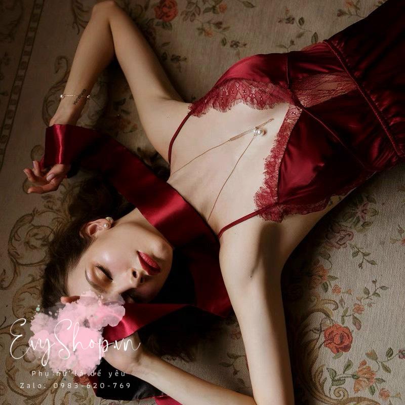 Váy Ngủ Màu Đỏ Gợi Cảm