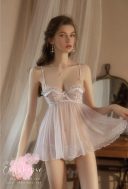 Váy Ngủ Nữ Hai Dây Viên Ren