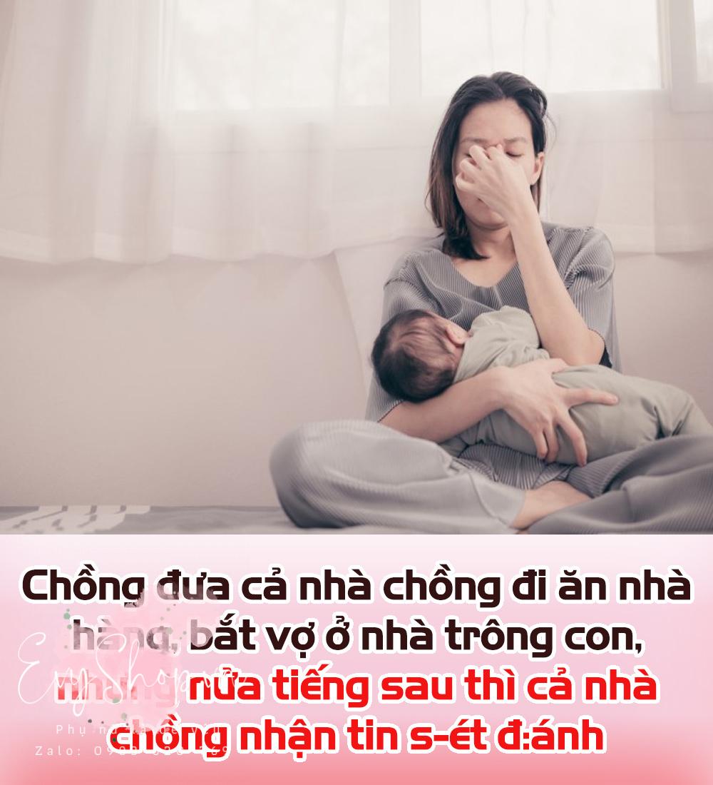 Chồng đưa cả nhà chồng đi ăn nhà hàng, bắt vợ ở nhà trông con, cô vợ lẳng lặng ôm con quay vào nhà nhưng nửa tiếng sau thì cả nhà chồng nhận tin s-ét đ:ánh